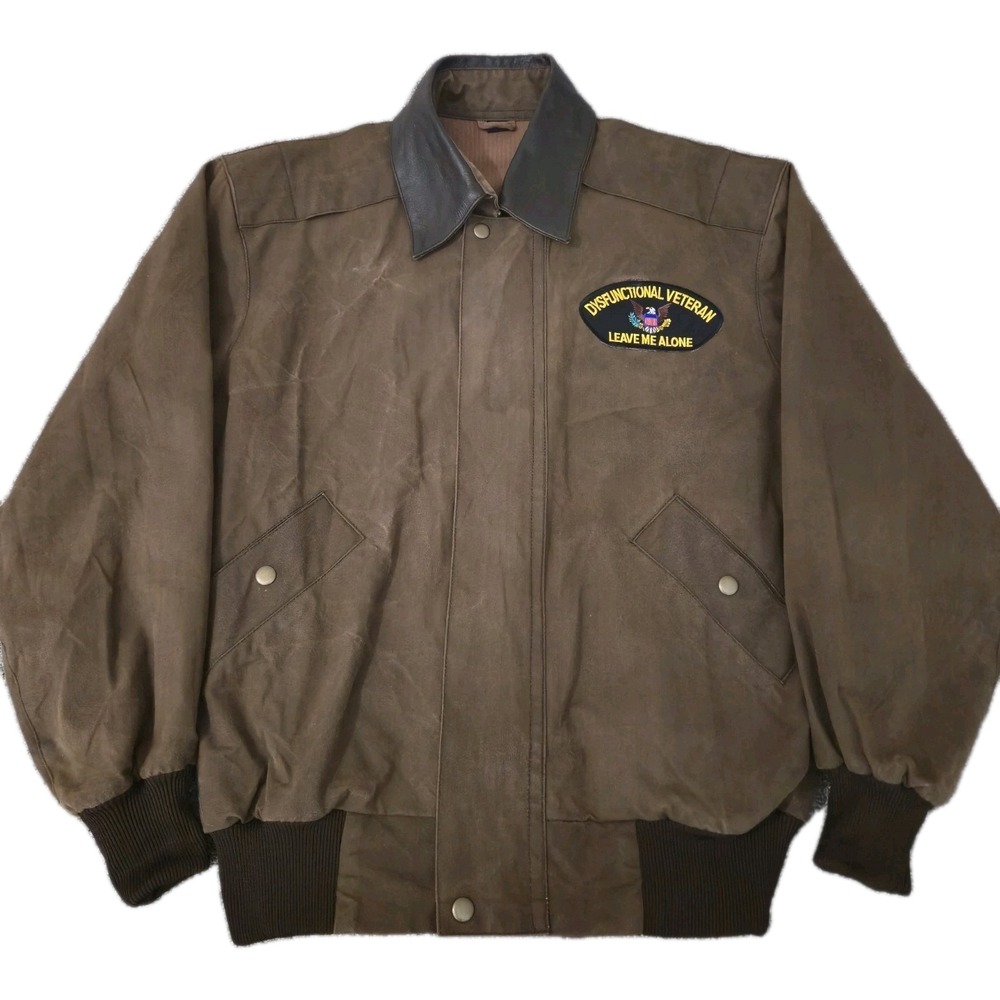 Down Under Saddle Supply Kangaroo Oilskin Jacket Size M Brown Waxed Cotton